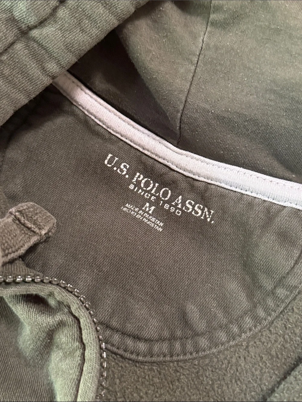Polo by Ralph Lauren Olive Green Zip-Up Hoodie